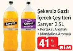 SARIYER ŞEKERSİZ GAZLI İÇECEK ÇEŞİTLERİ 2,5 L